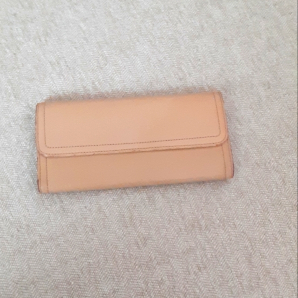 Monsac tan leather wallet